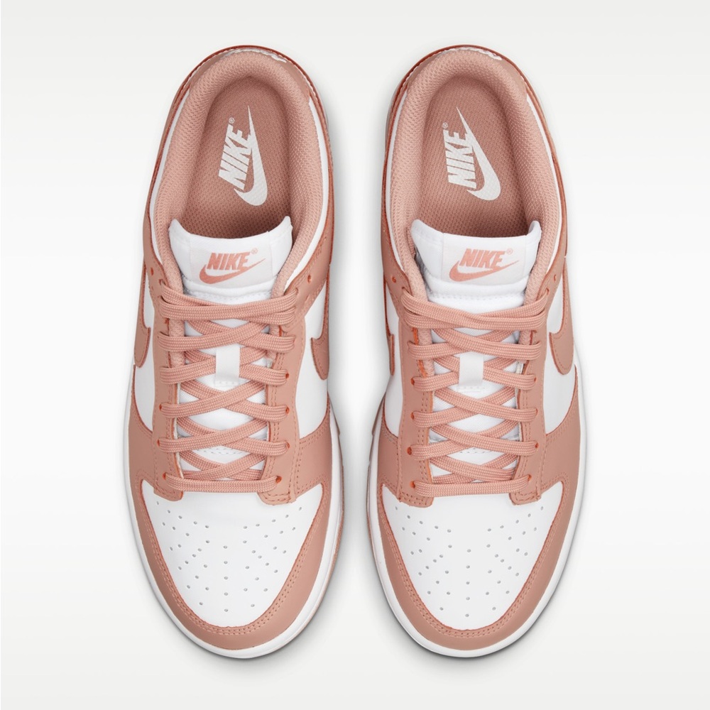 Nike White DUNK Low-Top Sneakers - Picture 7 of 9